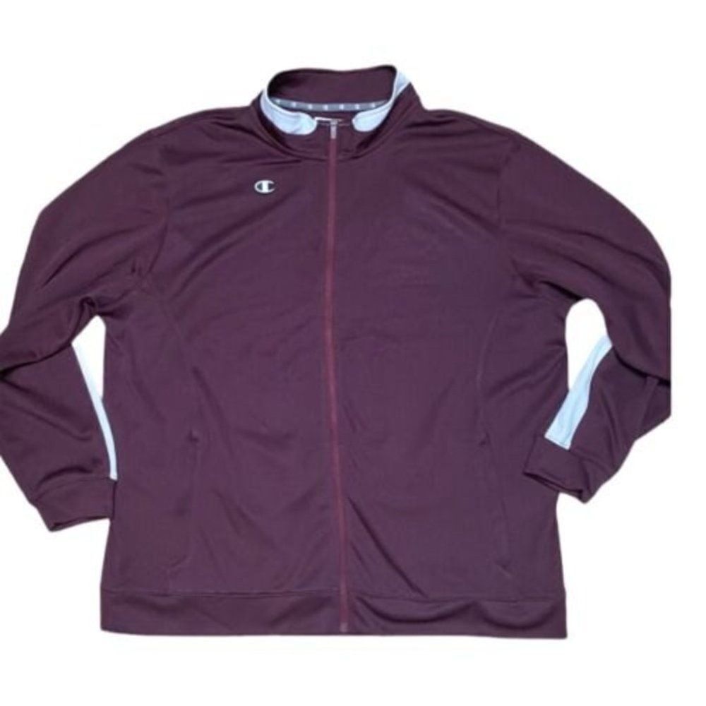 Champion Track‎ Jacket Burgundy Logo C Full Zip